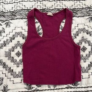 Deep Purple Crop Tank Top